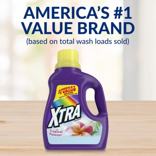 XTRA Tropical Passion Liquid Laundry Detergent Perspective: left