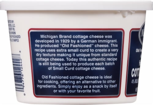 Michigan Small Curd Cottage Cheese Perspective: left
