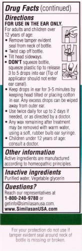 Similasan Ear Wax Relief Ear Drops Perspective: left