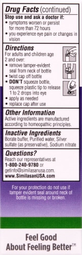 Similasan® Allergy Eye Relief™ Eye Drops Perspective: left
