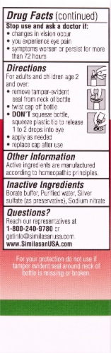 Similasan Redness & Itchy Eye Relief Drops Perspective: left
