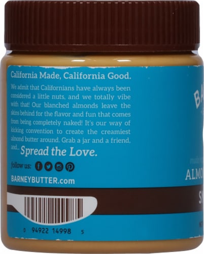 Barney Butter Smooth Almond Butter Perspective: left