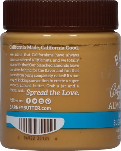Barney Butter® Bare Smooth Almond Butter Perspective: left