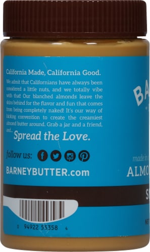 Barney Butter Smooth Almond Butter Perspective: left