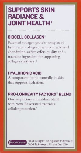 Reserveage Nutrition Collagen Booster Capsules Perspective: left