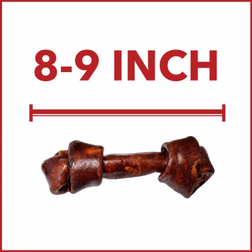 Pet Factory Made in USA Beefhide (3 Bones, 3 Rolls), (Beef & Chicken) - 8-9", 6 Ct Perspective: left