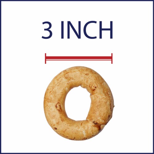 Pet Factory Made in USA Beefhide Donuts Chicken Flavored - 3", 12 Count Perspective: left
