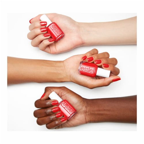 Essie Salon-Quality Vegan Nail Polish Geranium Perspective: left