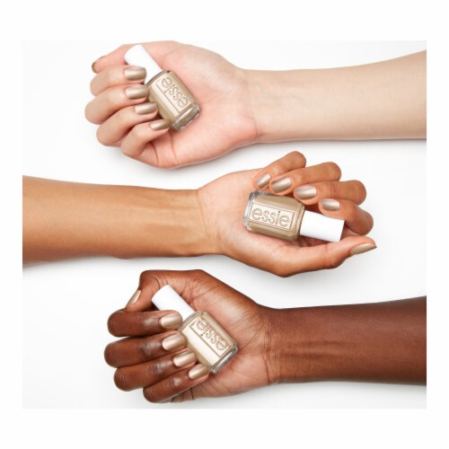 Essie Salon-Quality Vegan Nail Polish Good As Gold Perspective: left