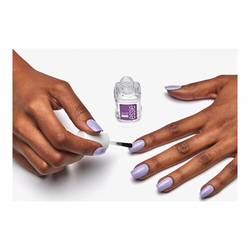 Essie Nail Care Vegan Clear Top Coat No Chips Ahead Perspective: left