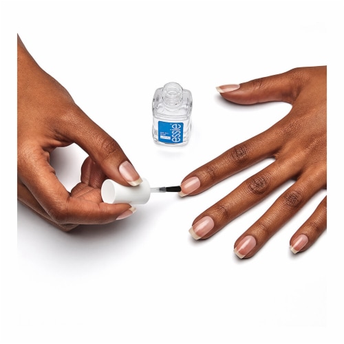 Essie Nail Care Vegan Clear Base and Top Coat All In One Perspective: left