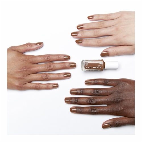 Essie Expressie Vegan Quick-Dry Nail Polish Cold Brew Crew Perspective: left