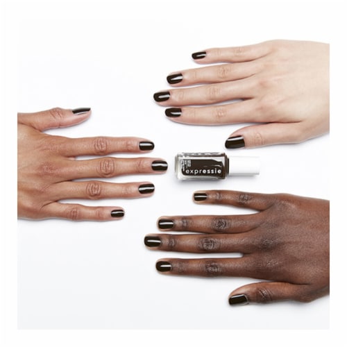 Essie Expressie Vegan Quick-Dry Nail Polish Take The Espresso Perspective: left