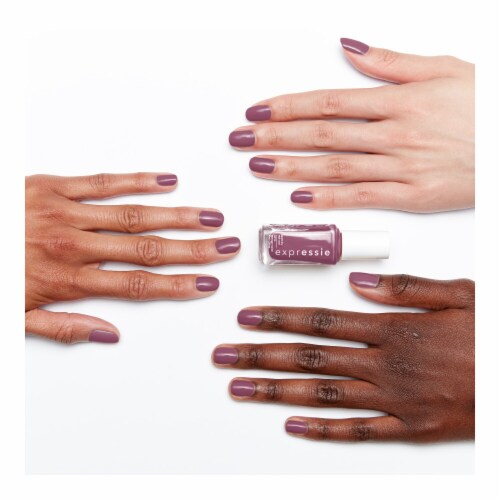 Essie Expressie Vegan Quick-Dry Nail Polish Get A Mauve On Perspective: left