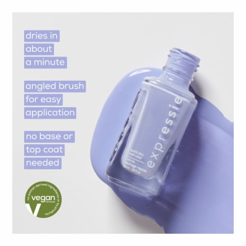 Essie Expressie Vegan Quick-Dry Nail Polish Always Transparent Perspective: left