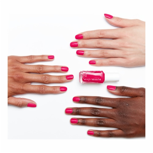 Essie Expressie Vegan Quick-Dry Nail Polish Hands In The Air Perspective: left