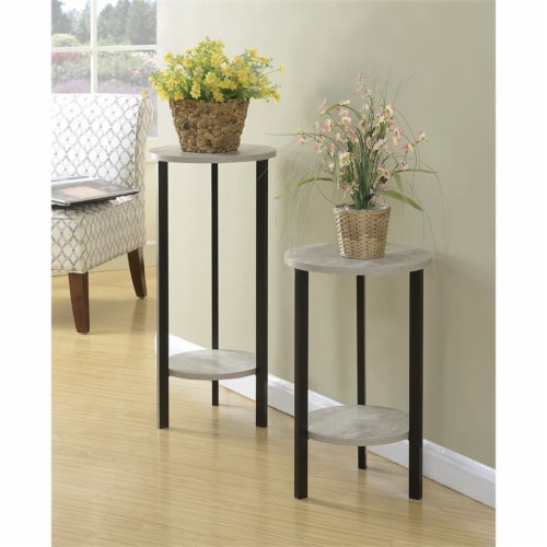 Convenience Concepts 111254 Graystone Plant Stand, 24 in. Perspective: left
