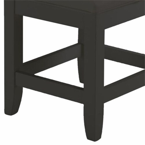 Homestyles Bedford Wood Vanity Bench in Black Perspective: left