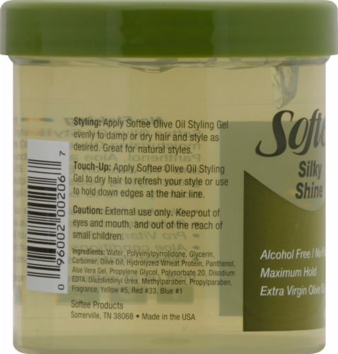 Softee Silky Shine Olive Oil Styling Gel Perspective: left