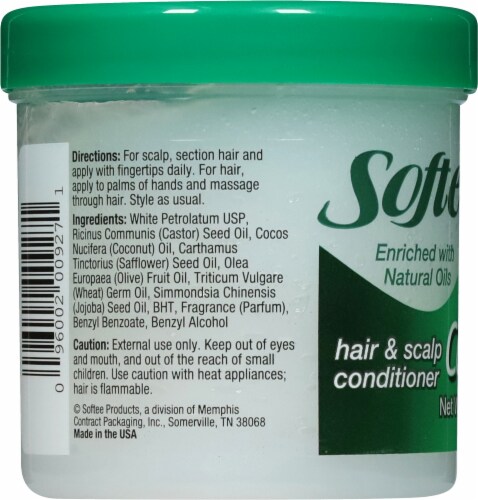 Softee® Castor Oil Hair & Scalp Conditioner Perspective: left