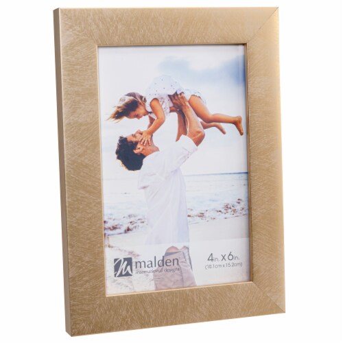 Malden® Gold Linear Picture Frame Perspective: left