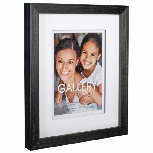 Malden Spacer Mat Black Picture Frame Perspective: left