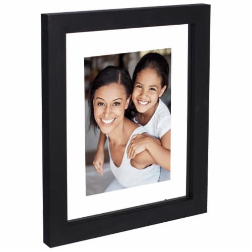 Malden Glass Gallery Float Frame - Black Perspective: left