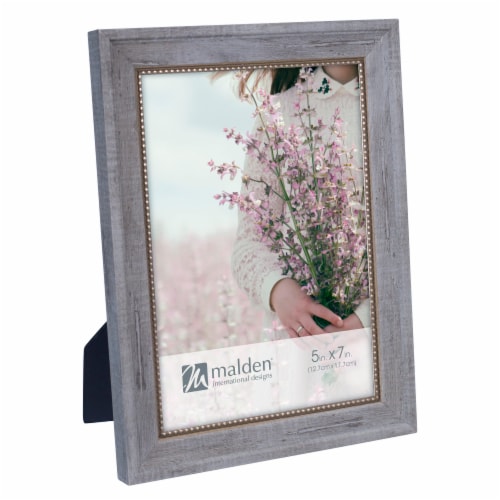 Malden Distressed Frame w/ Bead - Gray Perspective: left