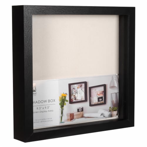 Malden® Black 10 x 10 Inch Shadow Box Picture Frame Perspective: left