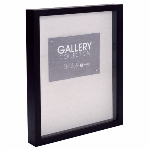 Malden Gallery Collection Frame - Black Shadowbox Perspective: left