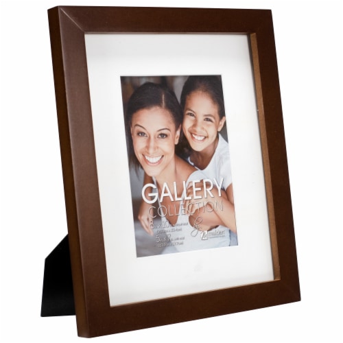Malden International Designs Gallery Collection 8 x 10 Inch Walnut Picture Frame Perspective: left