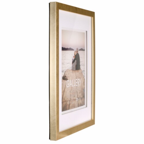 Malden Double Spacer Gold Picture Frame Perspective: left
