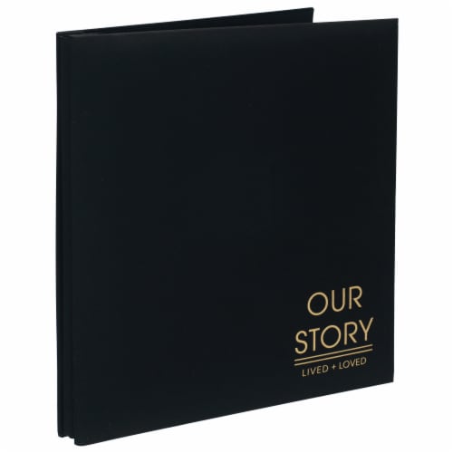 Malden Our Story Lived + Loved Fabric Frame - Black Perspective: left
