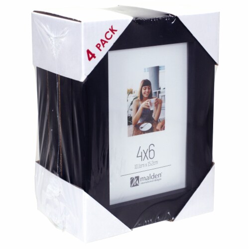 Malden Black Picture Frames - 4 Count Perspective: left