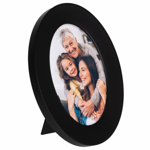 Malden 5 x 7 Inch Black Oval Picture Frame Perspective: left