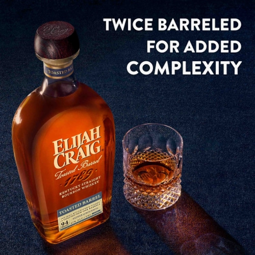 Elijah Craig Toasted Barrel Bourbon Perspective: left