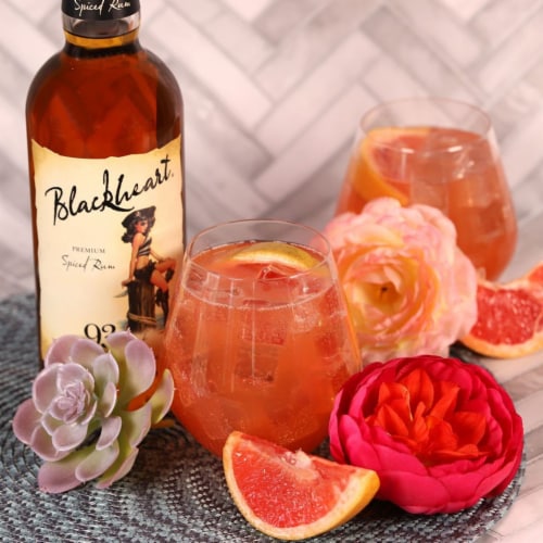 Blackheart Spiced Rum Perspective: left