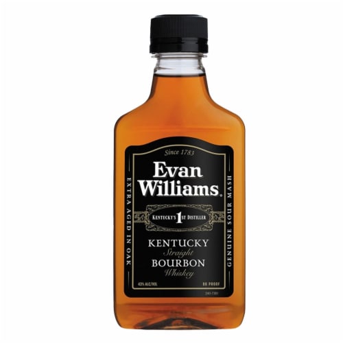 Evan Williams Black Label Kentucky Straight Bourbon Whiskey Perspective: left