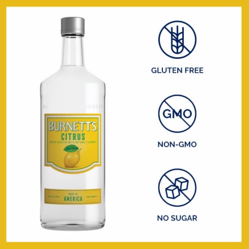 Burnett's Citrus Vodka Perspective: left