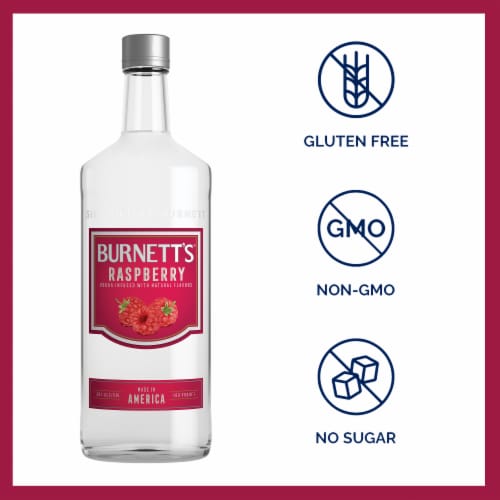 Burnett's Raspberry Vodka Perspective: left