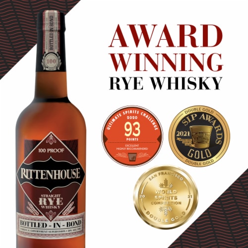 Rittenhouse Rye Whiskey Perspective: left
