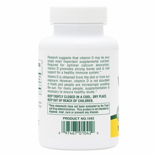 Nature's Plus® Vitamin D 1000 IU Softgels Perspective: left