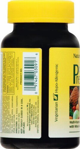 Natures Plus Source of Life Prenatal Multi-Vitamin 90 Count Perspective: left