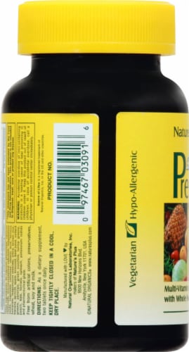 Natures Plus Source of Life Prenatal Multi-Vitamin 90 Count Perspective: left