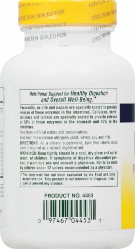 Natures Plus Ultra-Zyme® Maximum Strength Digestive Aid Tablets Perspective: left