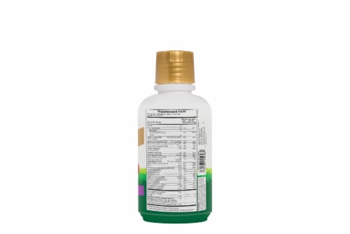 Natures Plus Animal Parade Gold Children's Liqiud Multi-Vitamin & Mineral Supplement Perspective: left