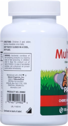 Natures Plus® Animal Parade Multivitamin Chewables Perspective: left
