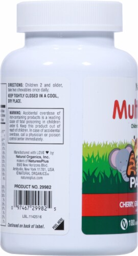 Natures Plus® Animal Parade Multivitamin Chewables Perspective: left