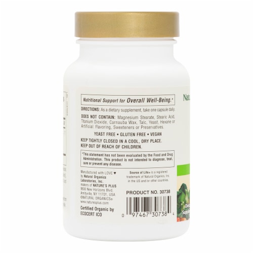 Natures Plus Garden Red Yeast Rice Capsulest Perspective: left
