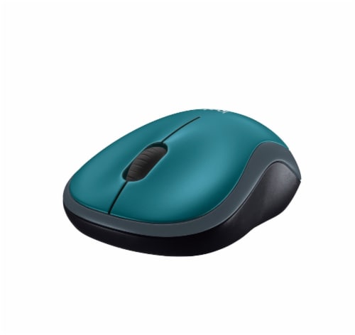 Logitech® Wireless Mouse - Blue Perspective: left